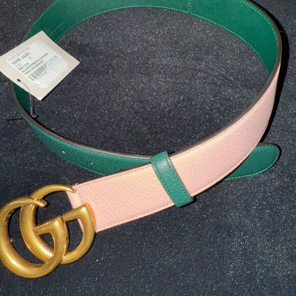 Brand new Gucci Calfskin Double G Memorable Buckle 40mm Belt size 75 - Picture 5 of 13